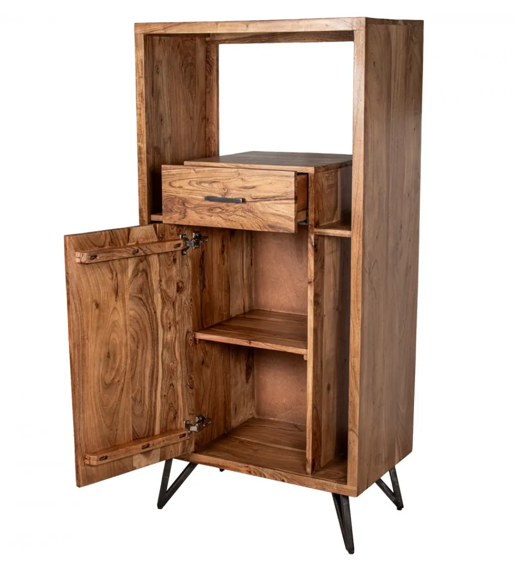 Komoda ESTARNA 150 x 72 cm drewno akacja*Exclusivas Discount