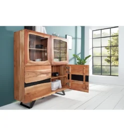 Komoda EUFRAT Amazonas 140 cm drewno akacja*Invicta Interior