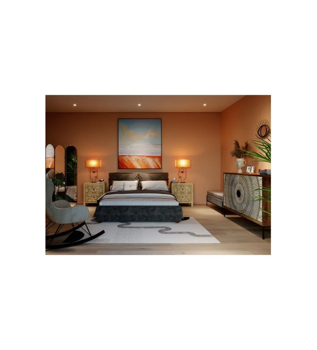 Komoda EYE OF TIGER 115 cm drewno mango*KARE Sale