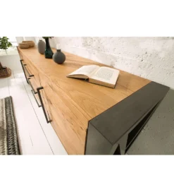 Komoda FACTORY Thor 200 cm drewno dziki dąb*Invicta Interior Outlet