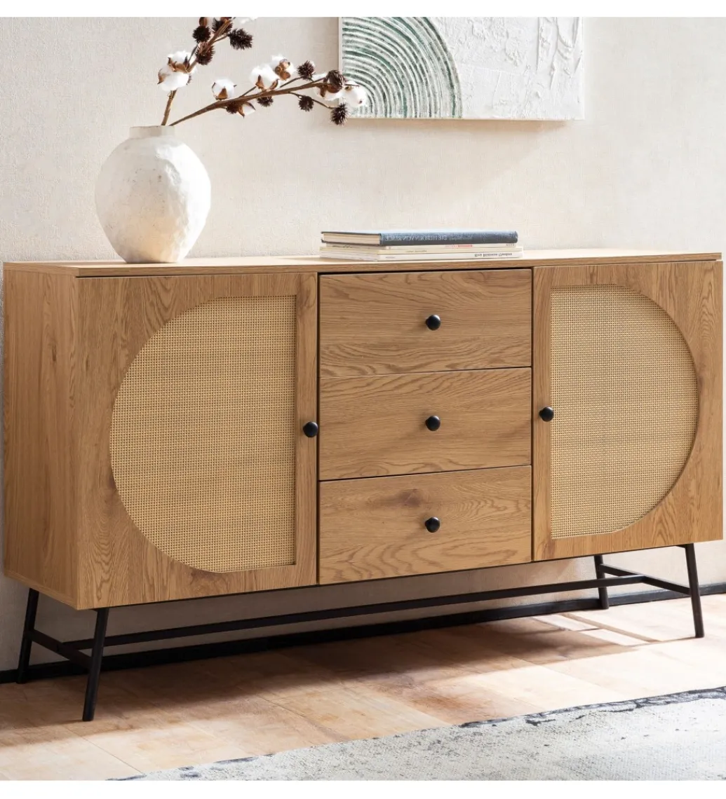 Komoda FONTA 140 cm w optyce dębu*WOHNLING, GERMANY Discount