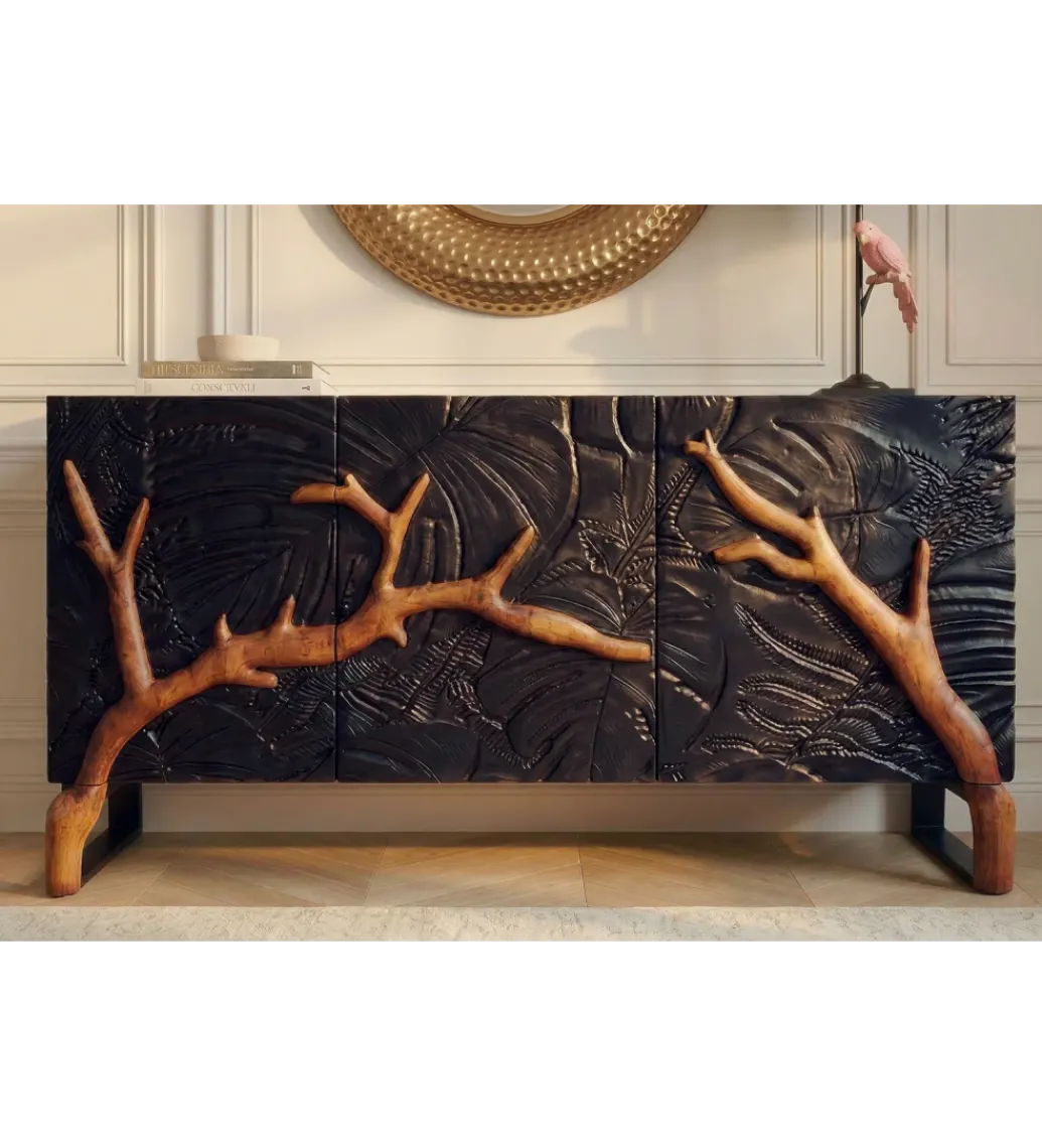 Komoda FOREST 160 cm 3D drewno mango*Invicta Interior Clearance