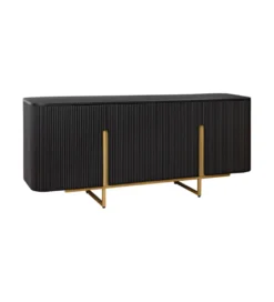 Komoda GATSBY 160 cm drewno mango czarna*Invicta Interior - przedsprzedaż Best