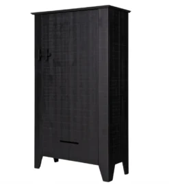 Komoda GIJS 142 cm drewno sosna czarna*WOOOD Clearance