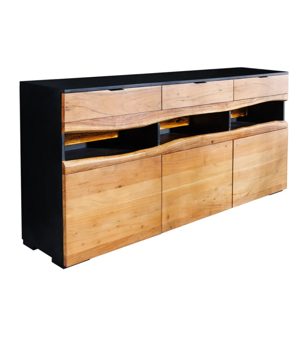 Komoda GRAND ACACIA 180 cm drewno akcja LED*Invicta Interior New