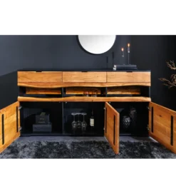 Komoda GRAND ACACIA 180 cm drewno akcja LED*Invicta Interior New