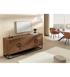 Komoda GRANDEZZA 180 cm kolor drewna orzecha*Invicta Interior - przedsprzedaż Best