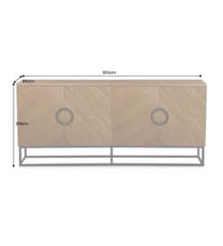 Komoda GRANDEZZA 180 cm kolor drewna orzecha*Invicta Interior - przedsprzedaż Best