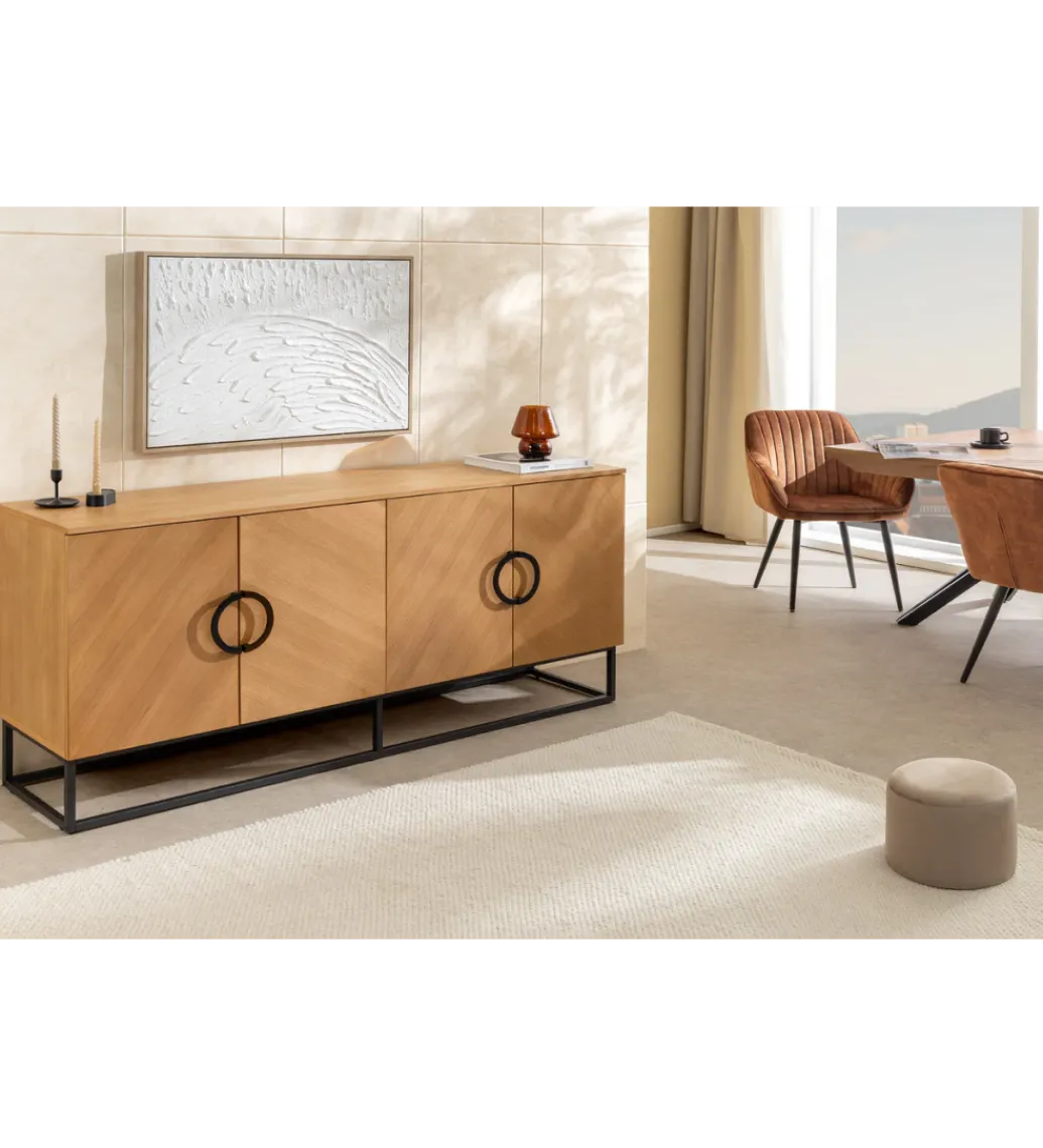 Komoda GRANDEZZA 180 cm kolor drewna dębu*Invicta Interior Sale