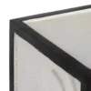 Komoda HALENSA 102 cm drewno mango czarnobiała*DENZO Sale