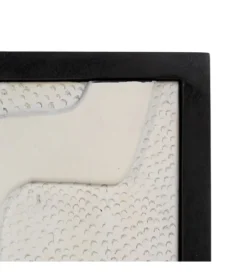 Komoda HALENSA 102 cm drewno mango czarnobiała*DENZO Sale