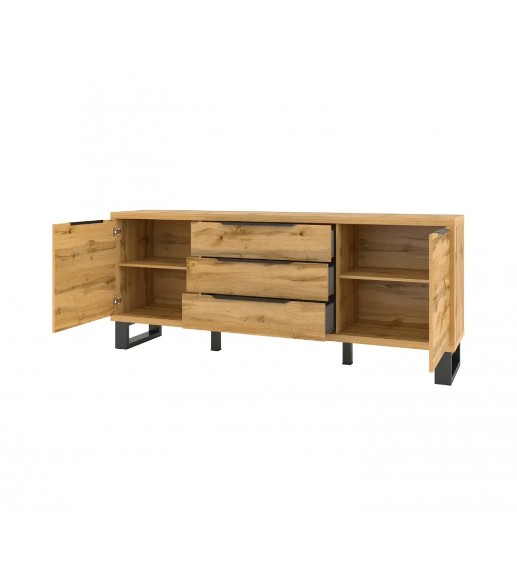Komoda Halle 200 cm w optyce dąb wotan*Helvetia