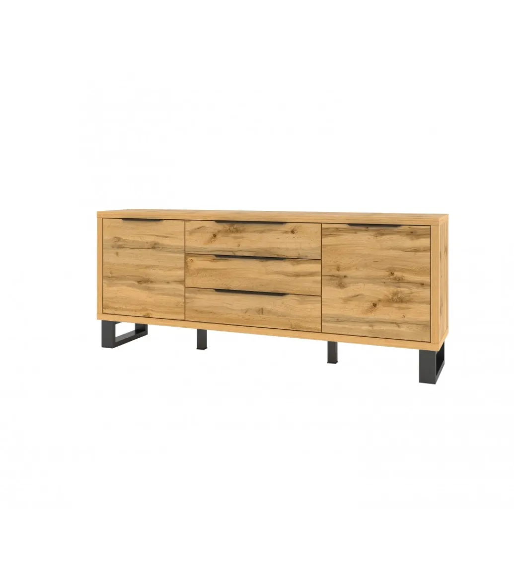 Komoda Halle 200 cm w optyce dąb wotan*Helvetia
