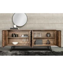 Komoda HERRA 175 cm drewno akacja brąz*Invicta Interior Discount