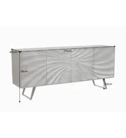 Komoda HERRA 175 cm drewno akacja brąz*Invicta Interior Discount