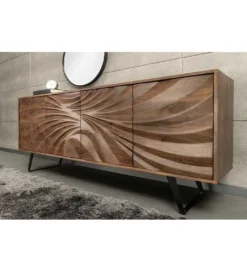 Komoda HERRA 175 cm drewno akacja brąz*Invicta Interior Discount