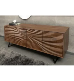 Komoda HERRA 175 cm drewno akacja brąz*Invicta Interior Discount