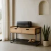 Komoda INDUSTRIAL 100 cm naturalny czarny*Zona-Design Sale