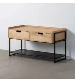 Komoda INDUSTRIAL 100 cm naturalny czarny*Zona-Design Sale