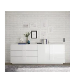 Komoda JUPITER 241 cm biała*MCA Linia Włoska Discount