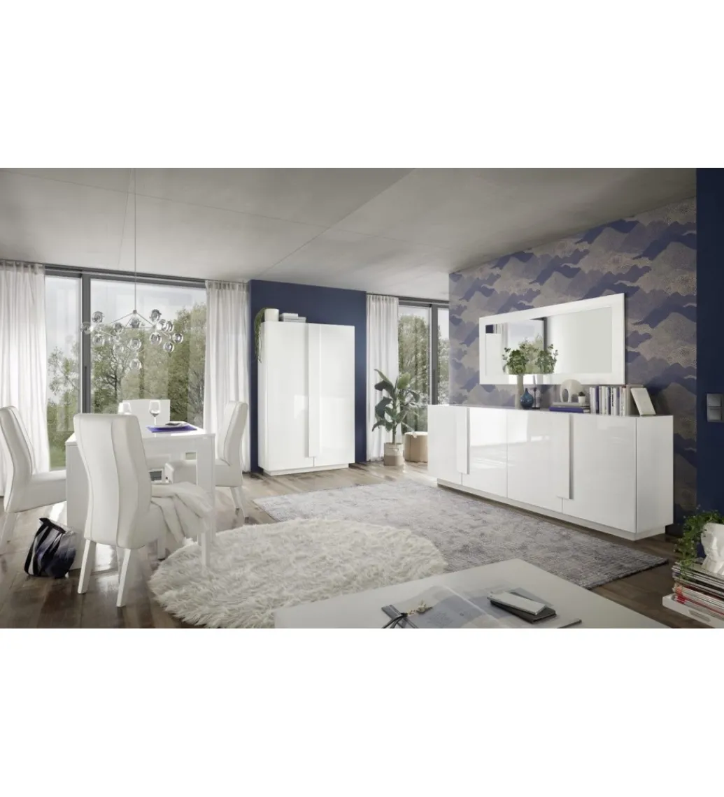 Komoda JUPITER 241 cm biała*MCA Linia Włoska Discount