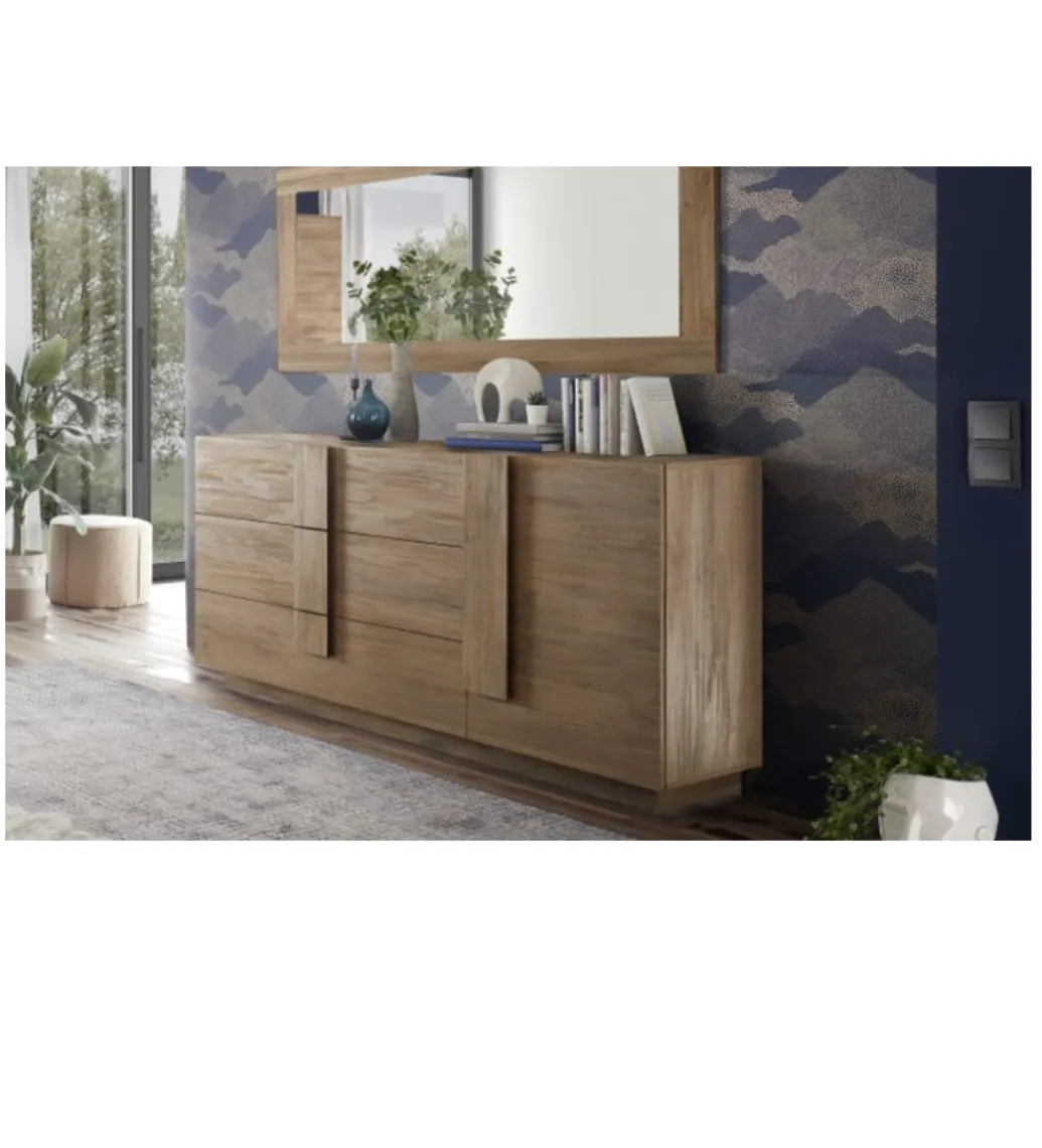 Komoda JUPITER 182 cm w kolorze dąb Mercure*MCA Linia Włoska New