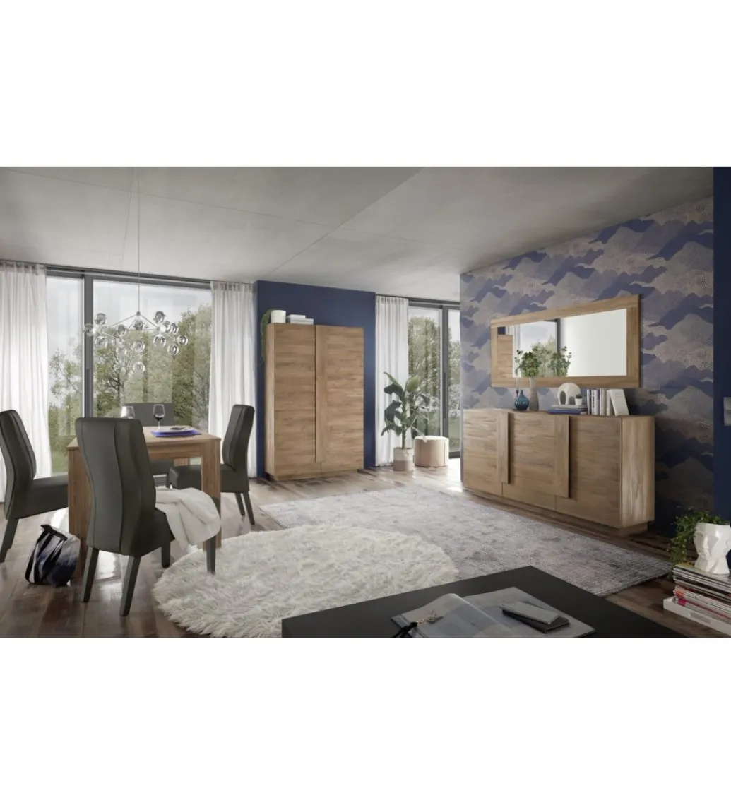 Komoda JUPITER 182 cm w kolorze dąb Mercure*MCA Linia Włoska New