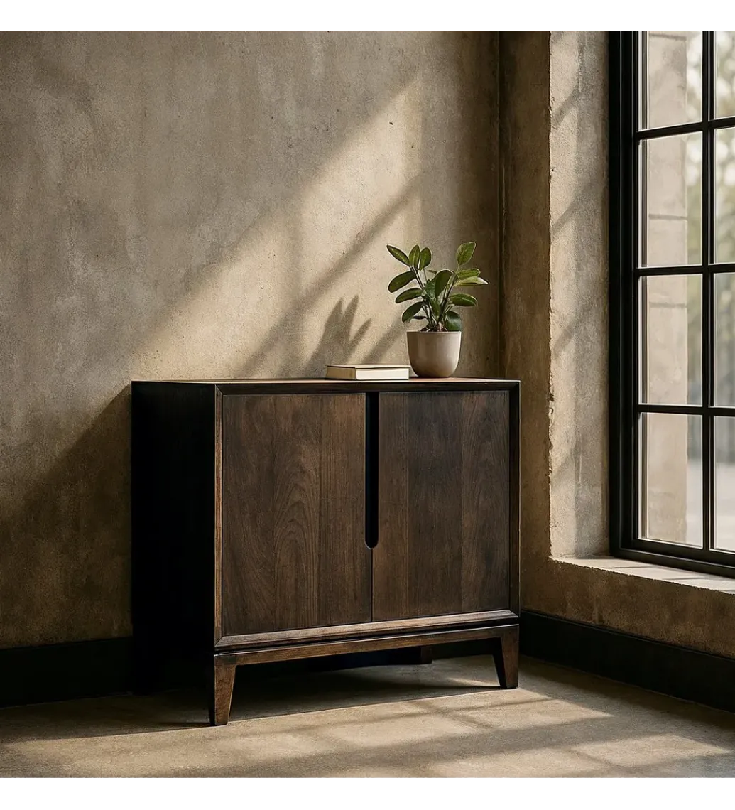 Komoda KILIAN 100 cm drewno mango brązowa*Zona-Design Discount