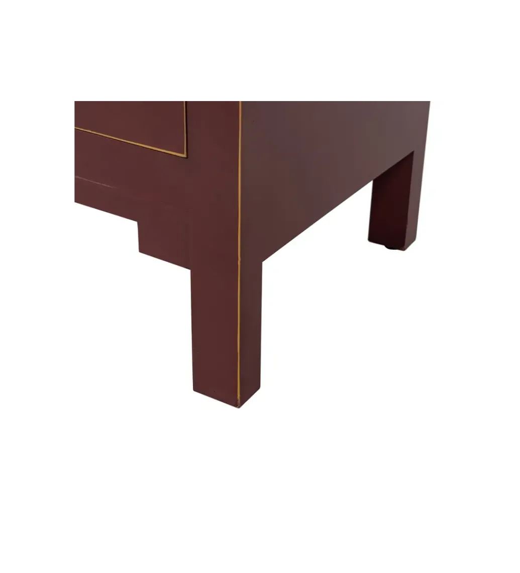 Komoda KOKOSIN 100 cm bordowy*Zona-Design Online