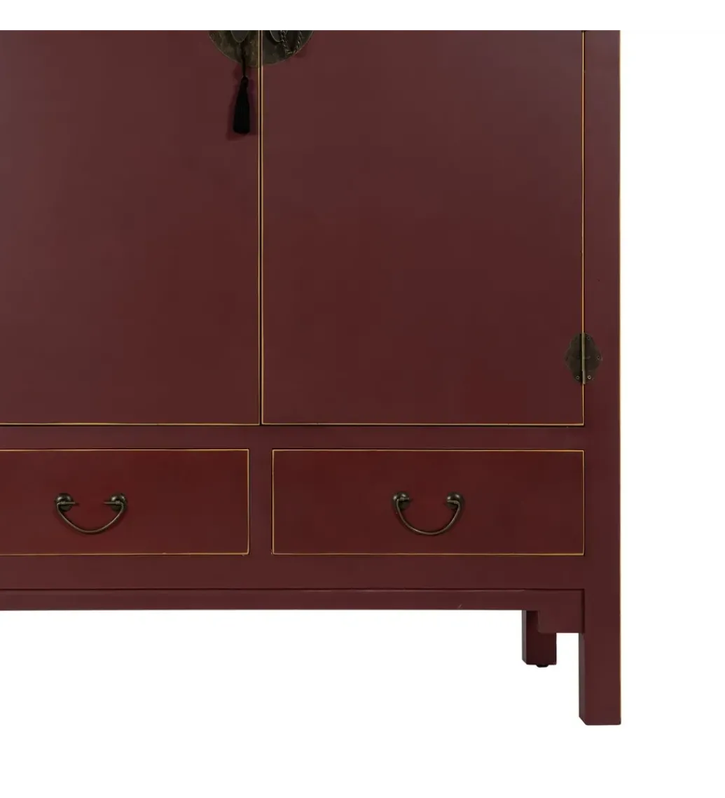 Komoda KOKOSIN 100 cm bordowy*Zona-Design Online