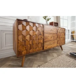 Komoda Komodo Mystic Living 145 cm drewno Sheesham*Invicta Interior Hot