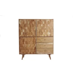 Komoda Komodo wysoka Mystic Living 140 cm drewno akacja*Invicta Interior - przedsprzedaż