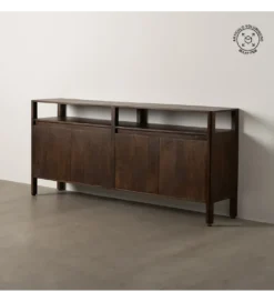 Komoda KURT 190 cm drewno mango ciemny brąz*Zona-Design Discount