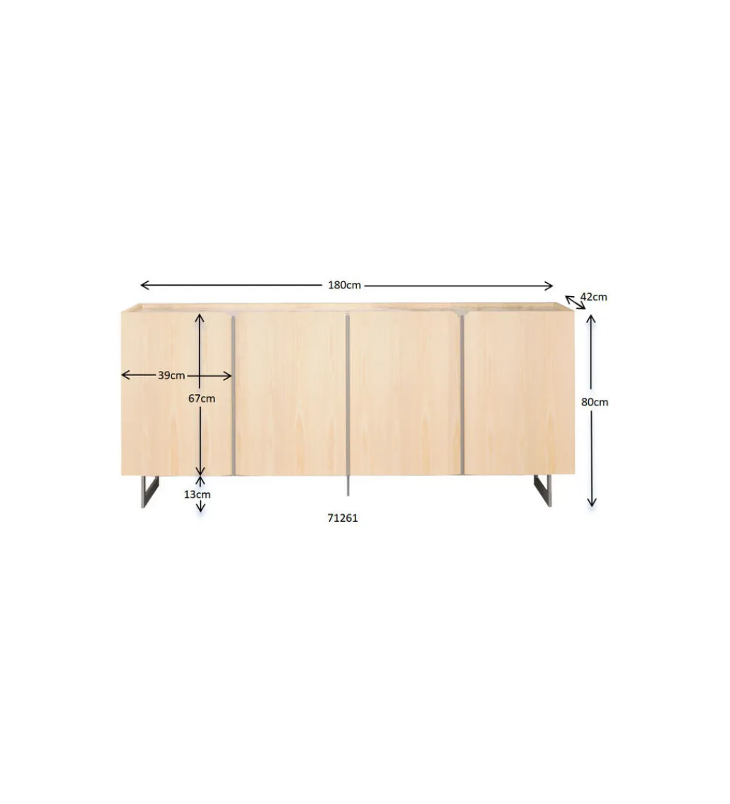Komoda LACQUER 160 cm zielony*KARE Clearance