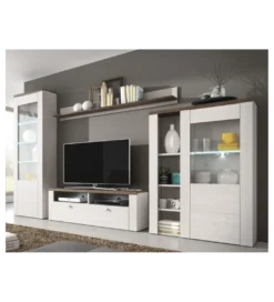 Komoda LARONA 100 cm o wybarwieniu Sonoma Trufel z kolorem Sibiu Larche*Helvetia Discount