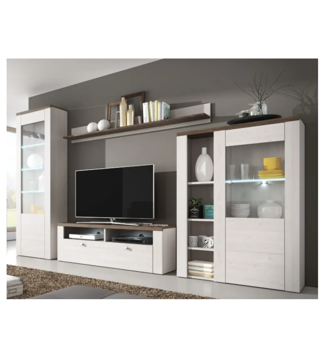 Komoda LARONA 100 cm o wybarwieniu Sonoma Trufel z kolorem Sibiu Larche*Helvetia Discount