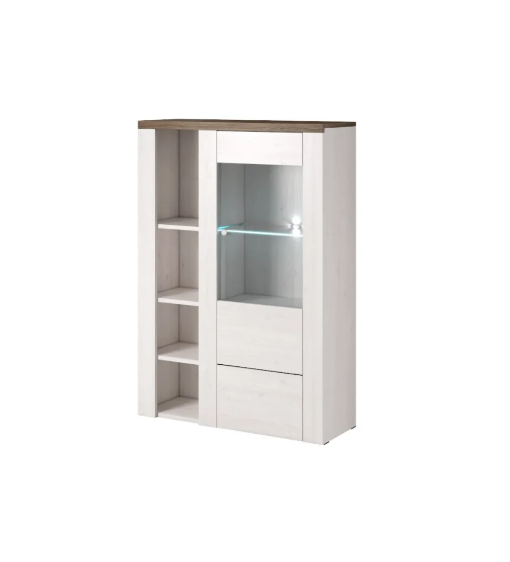 Komoda LARONA 100 cm o wybarwieniu Sonoma Trufel z kolorem Sibiu Larche*Helvetia Discount