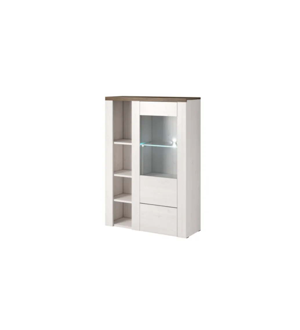 Komoda LARONA 100 cm o wybarwieniu Sonoma Trufel z kolorem Sibiu Larche*Helvetia Discount