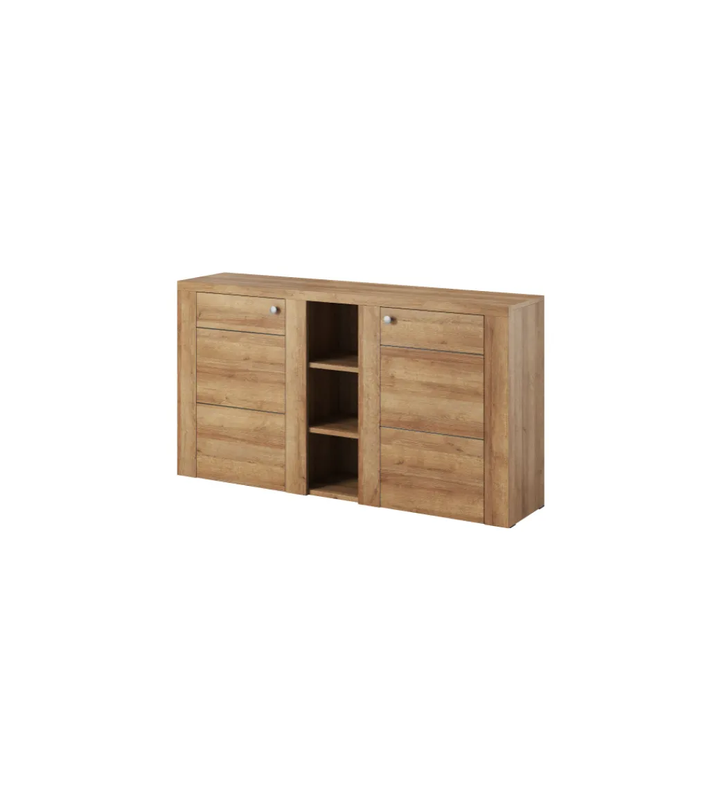 Komoda LARONA 155 Cm O Wybarwieniu dąb riviera jasny*Helvetia New