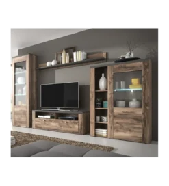 Komoda LARONA 100 Cm O Wybarwieniu Satin Nussbaum z kolorem Touchwood*Helvetia