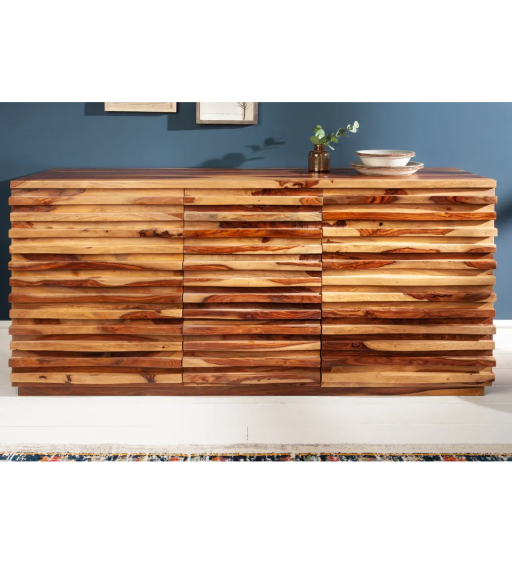 Komoda LATIKA Relief 160 cm drewno Sheesham*Invicta Interior Online