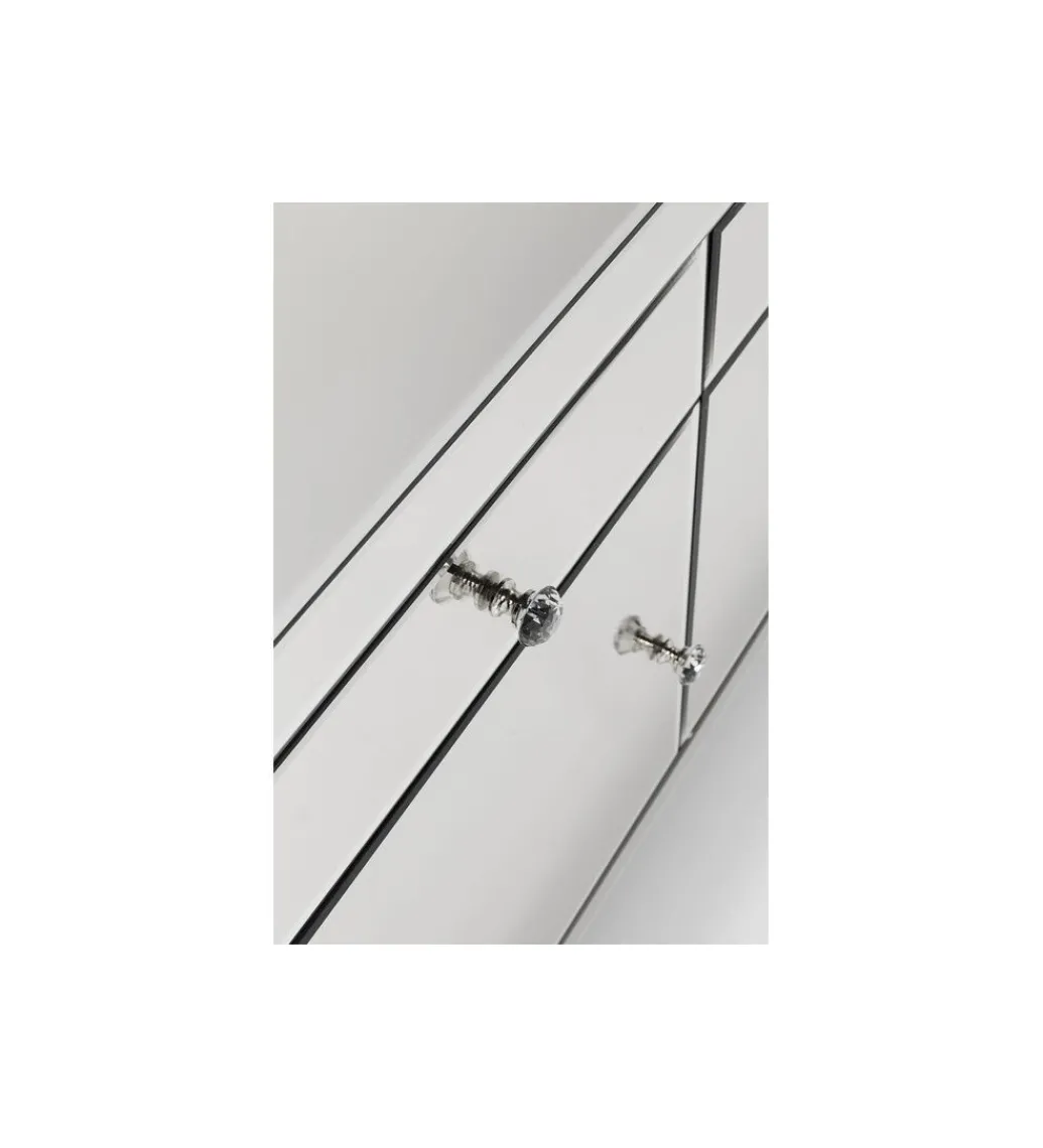 Komoda lustrzana Luxury 140 cm transparentna*KARE Clearance