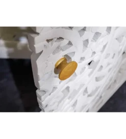 Komoda LYNX 170 cm drewno mango biała*Invicta Interior - przedsprzedaż Clearance