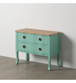 Komoda MASOL 80 cm drewno jodłowe Turkusowa*Zona-Design Discount