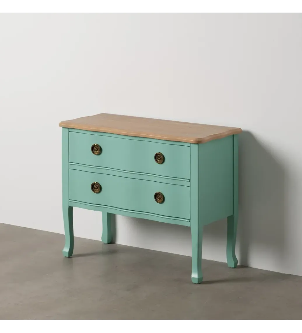 Komoda MASOL 80 cm drewno jodłowe Turkusowa*Zona-Design Discount