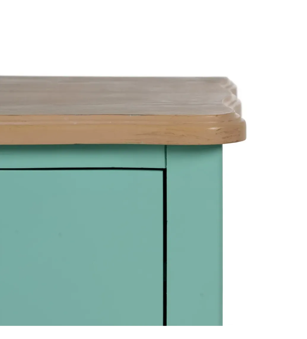 Komoda MASOL 80 cm drewno jodłowe Turkusowa*Zona-Design Discount