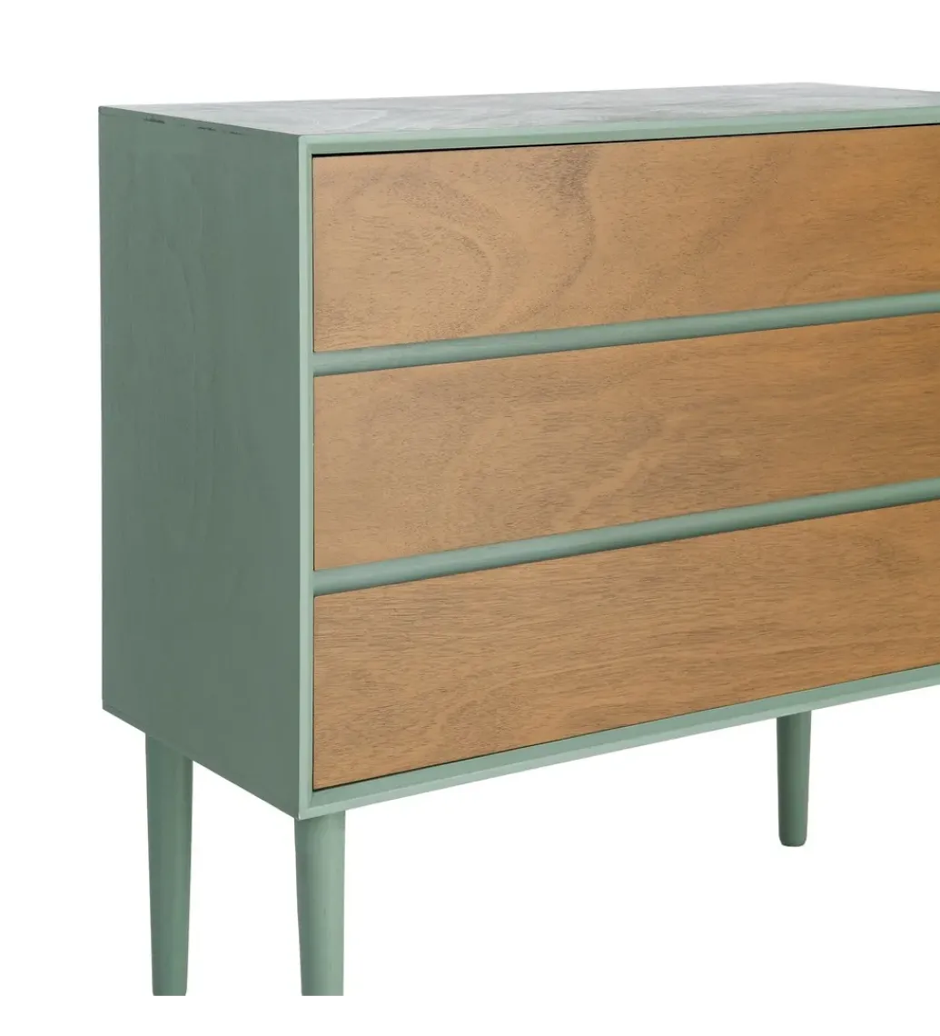 Komoda MESTARONY 75 cm naturalna zielona*Zona-Design Hot
