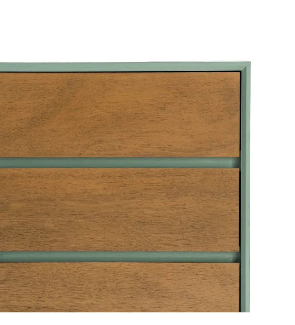 Komoda MESTARONY 75 cm naturalna zielona*Zona-Design Hot