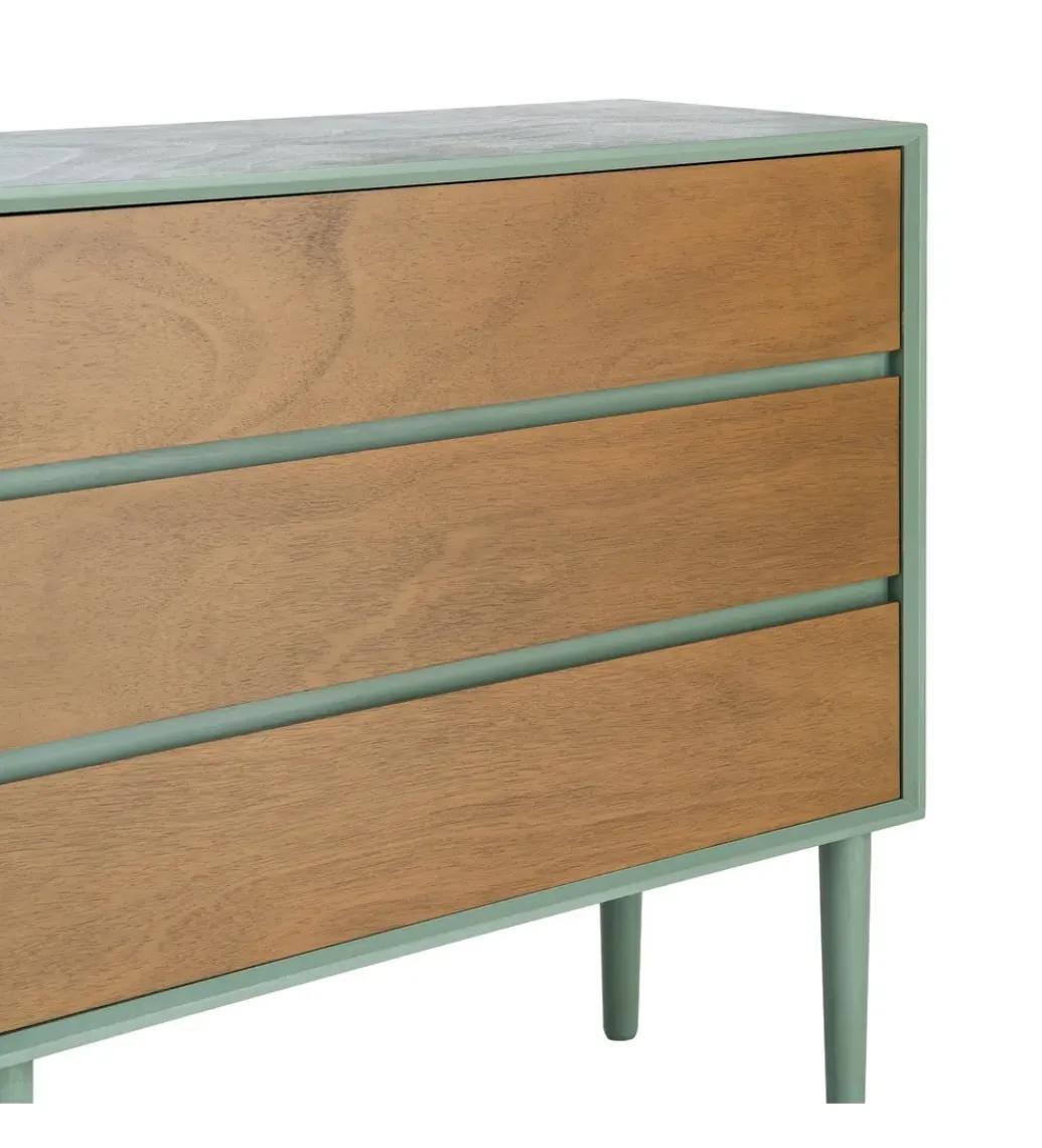 Komoda MESTARONY 75 cm naturalna zielona*Zona-Design Hot