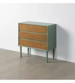 Komoda MESTARONY 75 cm naturalna zielona*Zona-Design Hot